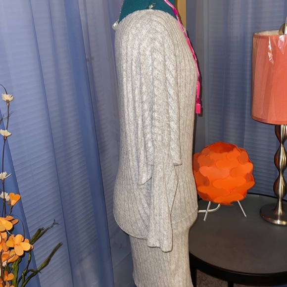 Heart & Hips | Gray Knit Batwing Dress - Picture 4 of 5